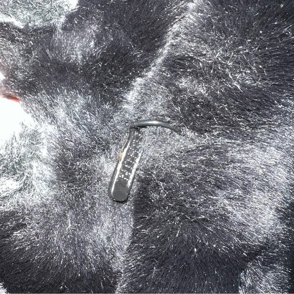 Black and grey Unique Int’l vintage faux fur coat - Picture 7 of 12